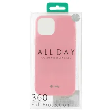 Jelly szilikon tok iPhone 14 Pro Max világos rózsaszín