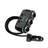 Szivargyújtós töltő elosztó 2xUSB + 3x Szivargyújtós aljzat 3.1A  kijelzővel és kábellel thumbnail