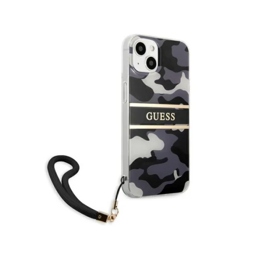 iPhone 13 Guess GUHCP13MKCABBK tok pánttal fekete - 5