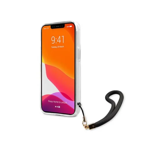 iPhone 13 Guess GUHCP13MKCABBK tok pánttal fekete - 2