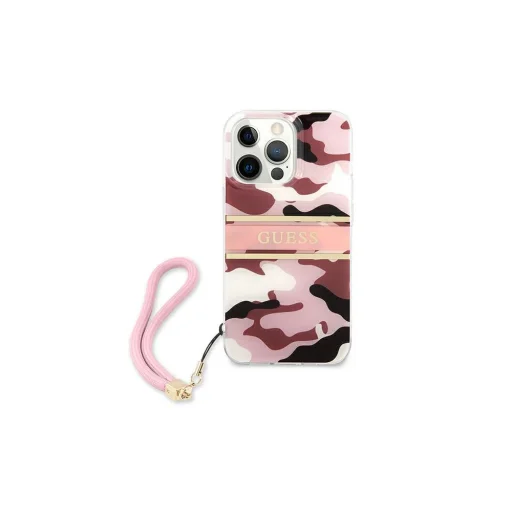 iPhone 13 Pro Guess GUHCP13LKCABPI tok pánttal rózsaszín - 1