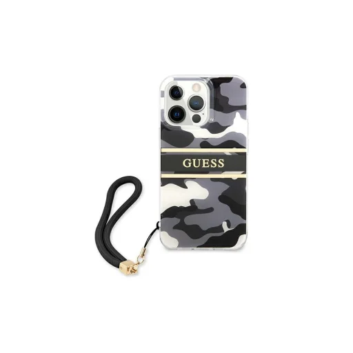 iPhone 13 Pro Guess GUHCP13LKCABBK tok pánttal fekete - 7