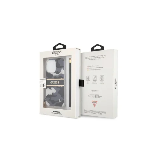 iPhone 13 Pro Guess GUHCP13LKCABBK tok pánttal fekete - 8