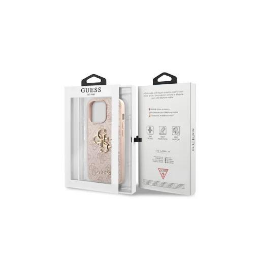 iPhone 13 Pro Guess GUHCP13L4GMGPI Big 4G Glitter tok rózsaszín - 6
