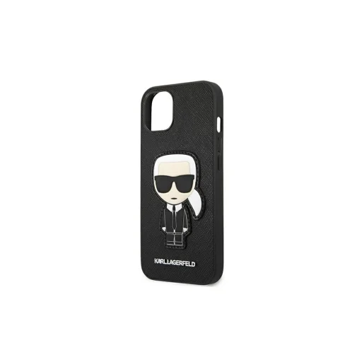 iPhone 13 Mini Karl Lagerfeld Saffiano Head tok fekete (KLHCP13SOKPK) - 5