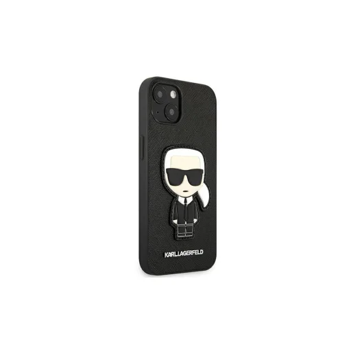 iPhone 13 Mini Karl Lagerfeld Saffiano Head tok fekete (KLHCP13SOKPK) - 8