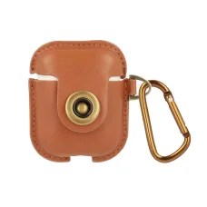 Airpods 1/2 bőr tok barna