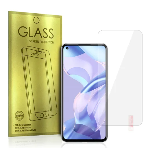 Xiaomi Mi 11 Lite 4G/5G Glass Gold kijelzővédő üvegfólia - 1