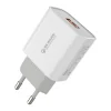 WK Design Hálózati gyorstöltő adapter USB 18W 2.4A QC 3.0 + USB - Micro USB kábel fehér (WP-U57) thumbnail
