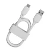 WK Design Hálózati gyorstöltő adapter USB 18W 2.4A QC 3.0 + USB - Micro USB kábel fehér (WP-U57) thumbnail