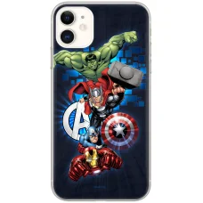 iPhone 13 Pro Max Marvel Avengers - Bosszúállók tok sötétkék