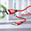 Borofone BX54 Ultra Bright USB - USB Type-C kábel 2.4A 1m piros thumbnail