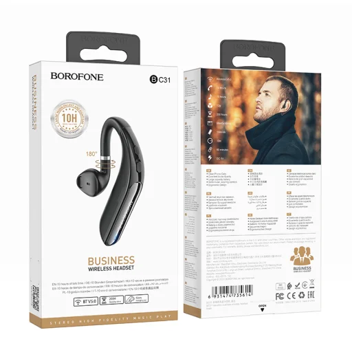 Borofone Melodico BC31 Bluetooth Headset Fekete - 5