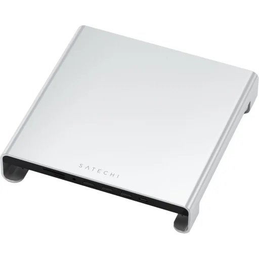 Satechi Alumínium iMac- és kijelzőállvány HUB ezüst (ST-AMSHS) - 2