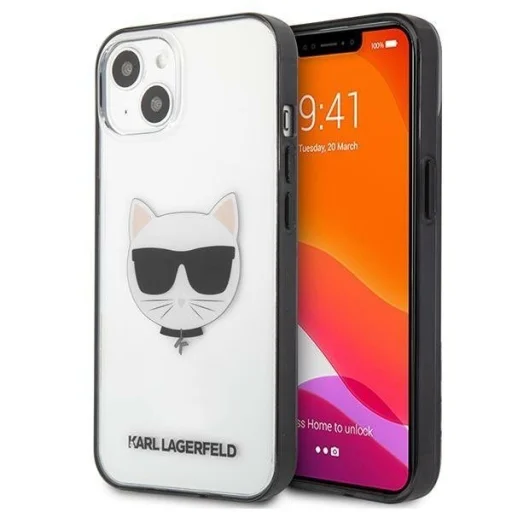 iPhone 13 Mini Karl Lagerfeld Ikonik Choupette tok átlátszó (KLHCP13SHCHCK) - 1