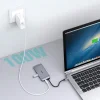 Choetech 9 az 1-ben multifunkcionális USB Type C HUB szürke (HUB-M15) thumbnail