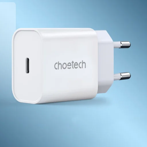 Choetech fali gyorstöltő adapter USB Type C 25W EU fehér (PD6003-EU) - 3