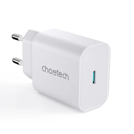 Choetech fali gyorstöltő adapter USB Type C 25W EU fehér (PD6003-EU) - 1