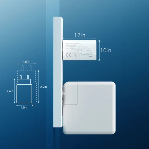 Choetech fali gyorstöltő adapter USB Type C 25W EU fehér (PD6003-EU) - 6
