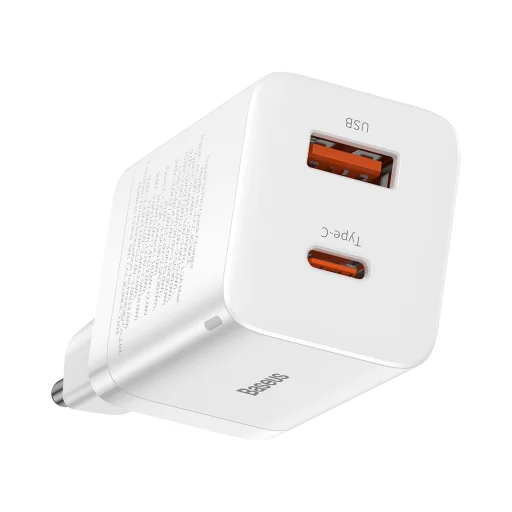 Baseus Super Pro gyors fali töltő adapter USB / USB Type C 30W Power Delivery Quick Charge fehér (CCSUPP-E02) - 4