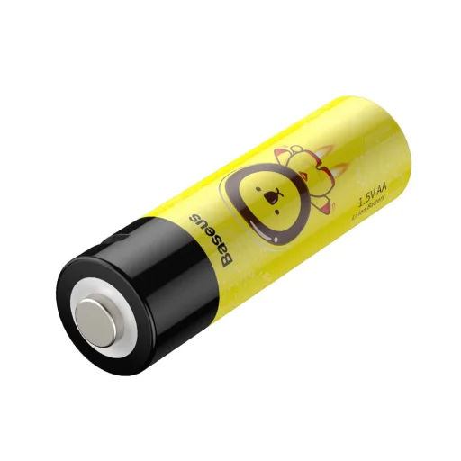 Baseus 2x 1920mAh AA R6 újratölthető elem beépített micro USB töltőporttal fekete és sárga színben (PCWH000211) - 2