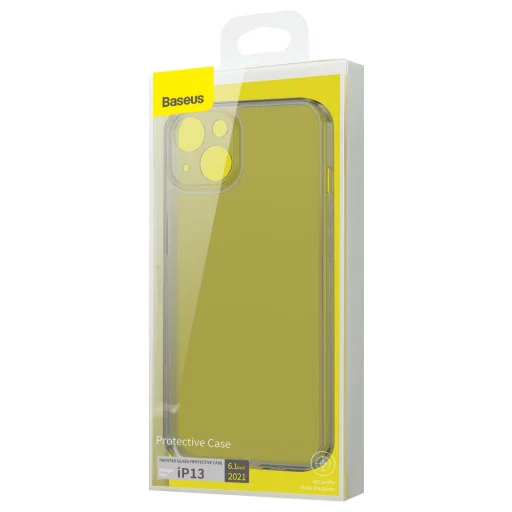 iPhone 13 Baseus Frosted Glass tok fekete (ARWS000301) - 6