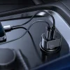 Joyroom autós töltő Quick Charge 3.0 4,5A 38W 3x USB fekete (C-A19) thumbnail