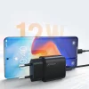 Joyroom fali töltő adapter gyorstöltéssel 2x USB 2,4A fekete (L-2A123) thumbnail