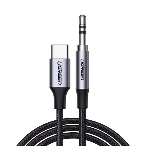 Ugreen AUX audio kábel 3.5mm mini jack - USB Type-C  1m black (CM450 20192) - 1