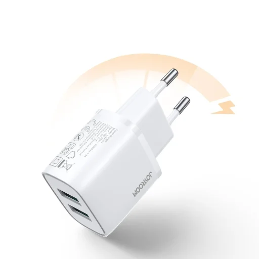 Joyroom fali töltő adapter 2x USB 2,1A fehér (L-2A101) - 6