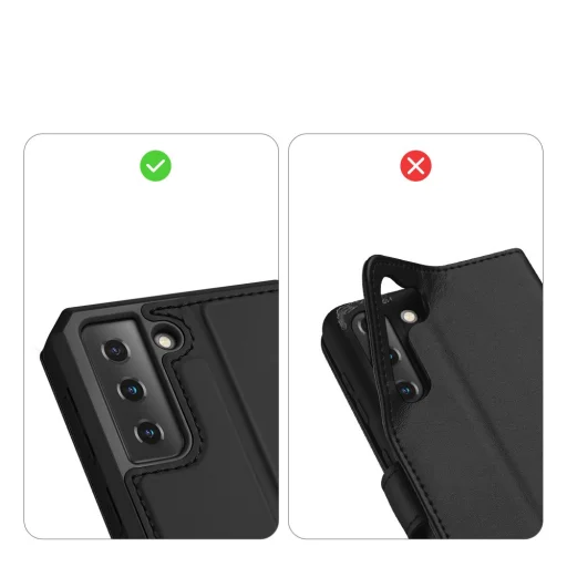 Samsung Galaxy S21+ Plus Dux Ducis Skin X fliptok fekete - 14