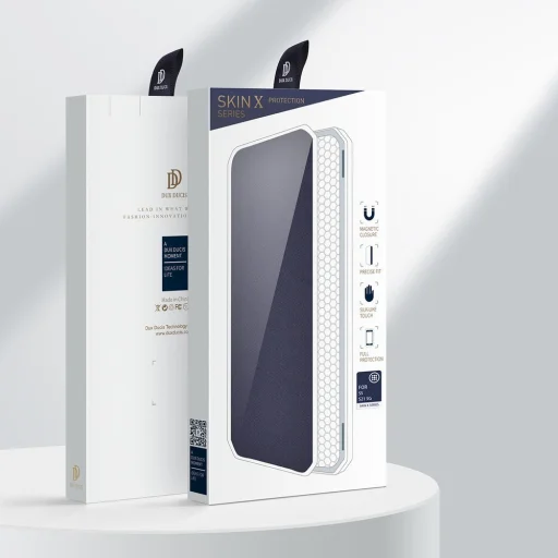 Samsung Galaxy S21+ Plus Dux Ducis Skin X fliptok fekete - 4