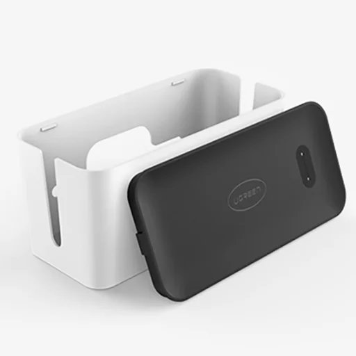 Ugreen kábel rendező doboz S 27.8x13x12.8cm fekete/ fehér (LP110) - 5