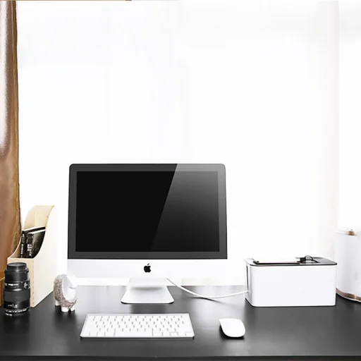 Ugreen kábel rendező doboz S 27.8x13x12.8cm fekete/ fehér (LP110) - 6