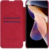 Xiaomi Poco M4 Pro 5G Nillkin Qin Pro bőr fliptok piros thumbnail