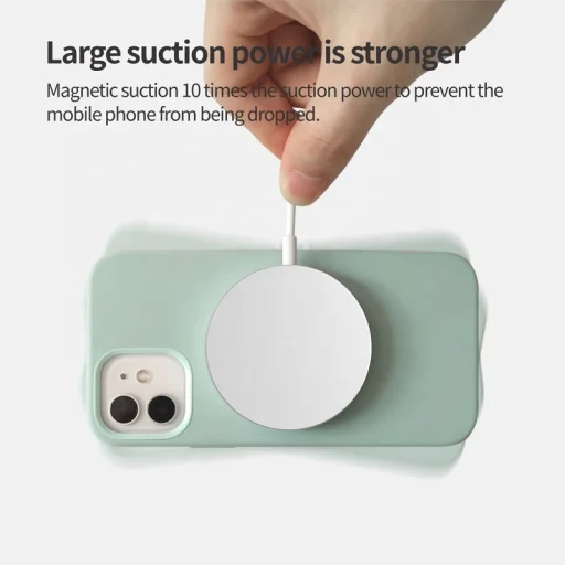 MFi mágneses vezeték nélküli MagSafe töltő 15W (AC-11)  - 4