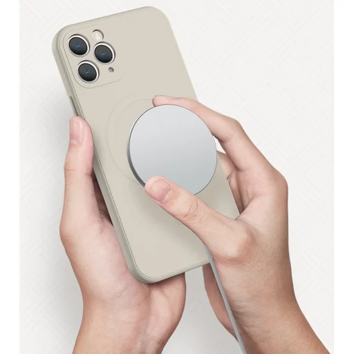 iPhone 13 Pro Max TEL PROTECT MagSilicone tok világos rózsaszín - 3