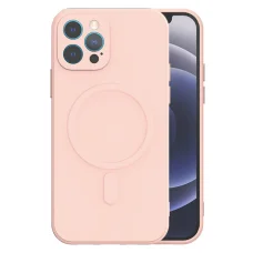 iPhone 13 Pro Max TEL PROTECT MagSilicone tok világos rózsaszín