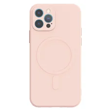 iPhone 13 Pro Max TEL PROTECT MagSilicone tok világos rózsaszín