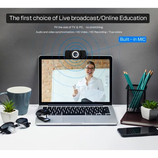 Webkamera mikrofonnal 1080p / 30fps - 7