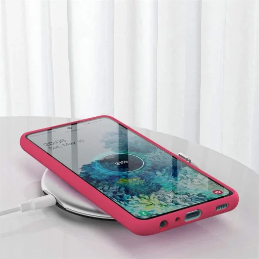 Samsung Galaxy A32 4G Soft Rubber flexibilis szilikon tok pink - 6