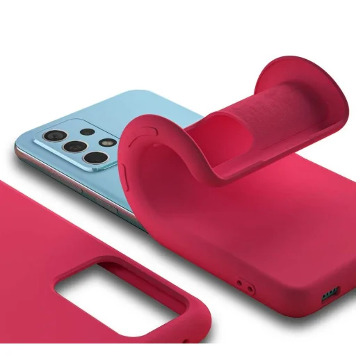 Samsung Galaxy A32 4G Soft Rubber flexibilis szilikon tok pink - 2