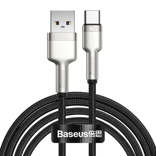Baseus Cafule Series Metal Data USB - USB Type C 66W kábel 2m fekete (CAKF000201) - 1
