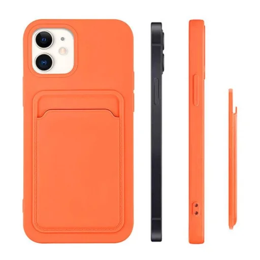 Samsung Galaxy A32 5G Card Case Szilikon tok hátlapi kártyatartóval piros - 2