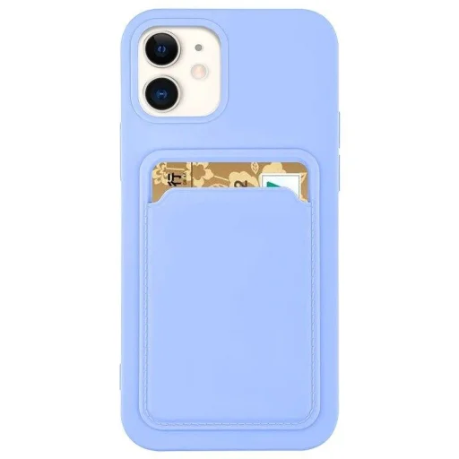 Samsung Galaxy A32 4G Card Case Szilikon tok hátlapi kártyatartóval lila - 1
