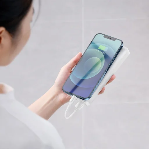 Baseus Bipow Powerbank 30000mAh 2xUSB / 1xUSB Type-C / Micro USB 15W fehér (PPDML-K02) - 6