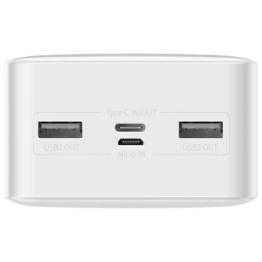 Baseus Bipow Powerbank 30000mAh 2xUSB / 1xUSB Type-C / Micro USB 15W fehér (PPDML-K02) - 2