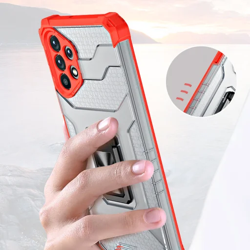 Samsung Galaxy A32 5G Crystal Ring Kickstand tok fekete - 2