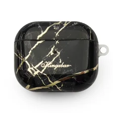 AirPods 3 Kingxbar Marble Pods tok fekete