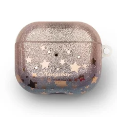 AirPods 3 Kingxbar Charm Pods tok Swarovski kristállyal narancssárga